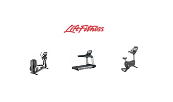 Grote foto life fitness cardio set loopband fiets crosstrainer sport en fitness fitness