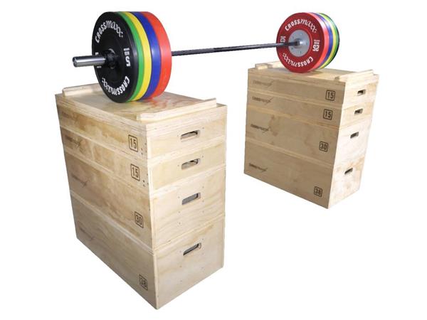 Grote foto lmx1299 crossmaxx wooden jerk block set sport en fitness fitness