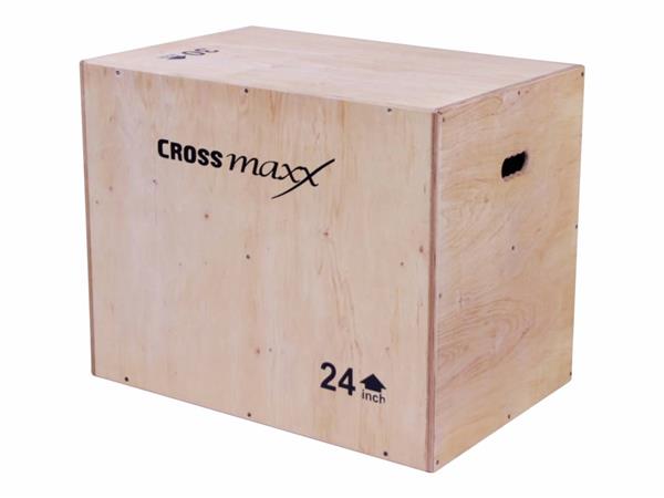 Grote foto lmx1296 crossmaxx wooden plyo box 3 level sport en fitness fitness