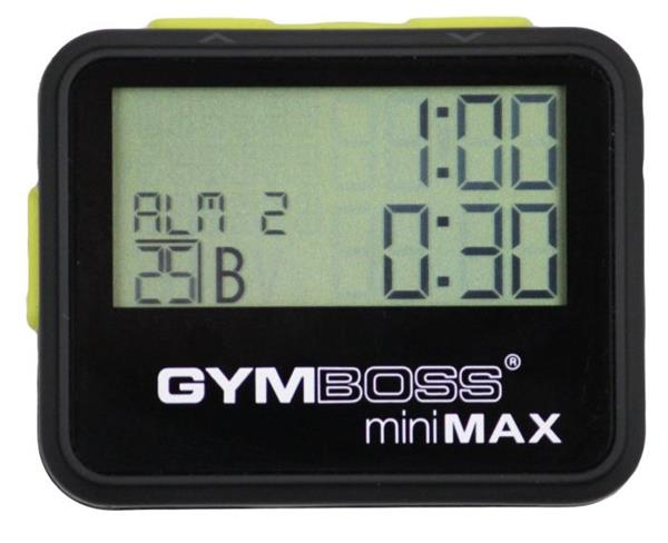 Grote foto lmx1281 gymboss minimax interval timer black sport en fitness fitness