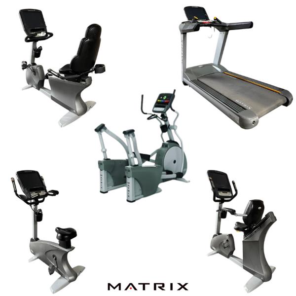 Grote foto matrix 7x cardio set complete set loopband ascent trainer fiets recumbent sport en fitness fitness