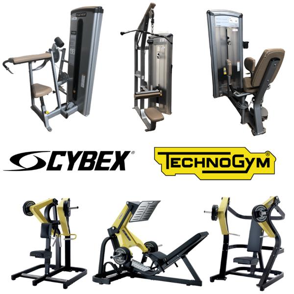 Grote foto complete krachtset technogym en cybex 14 machines plate loaded steekgewichten lease sport en fitness fitness