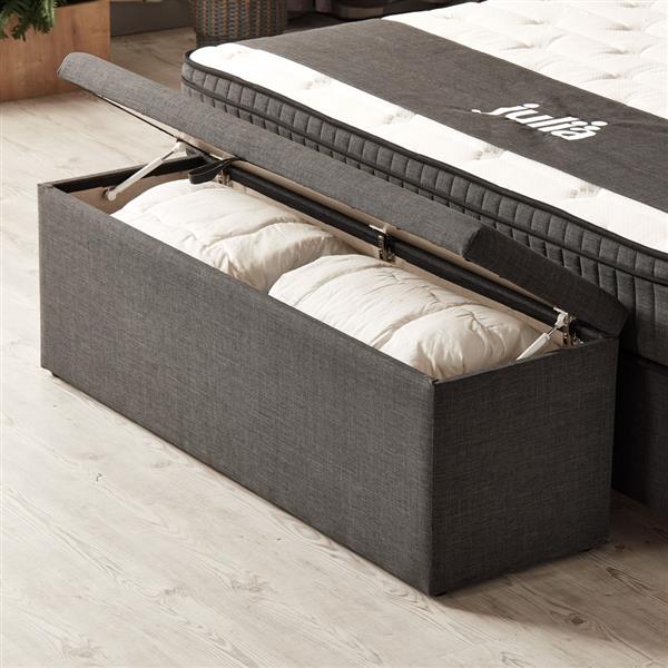 Grote foto julia 2 persoons opbergbed antraciet beds supply huis en inrichting bedden