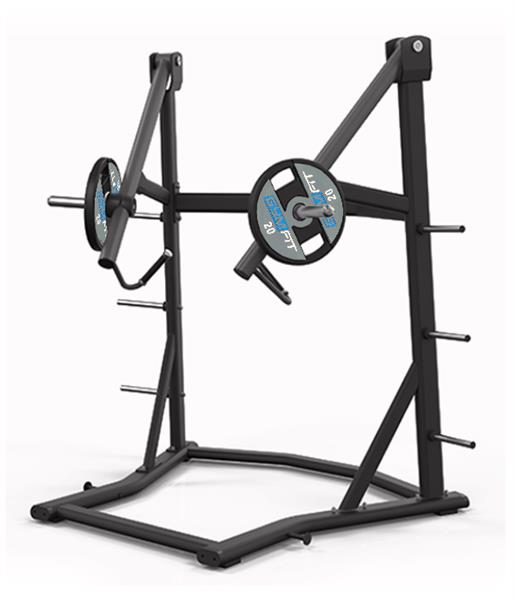 Grote foto gymfit standing press xtreme line plate loaded series sport en fitness fitness