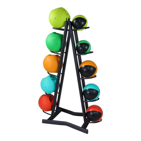 Grote foto lmx1253 medicineball rack. for 10 medicineballs black sport en fitness fitness