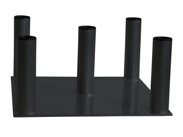 Grote foto lmx1025 vertical bar rack 5pcs black 50mm sport en fitness fitness