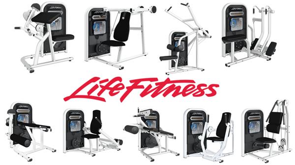 Grote foto life fitness circuit series set wit complete set kracht machines sport en fitness fitness