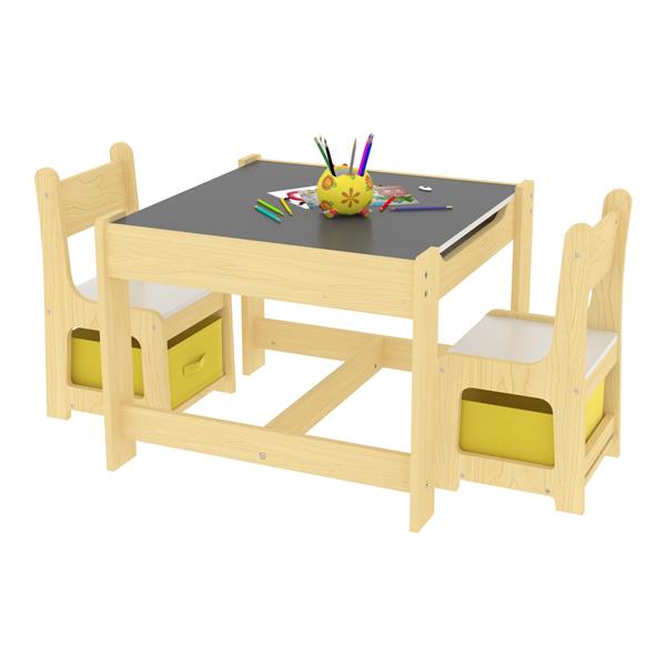 Grote foto en.casa kindertafel irixoa met 2 stoelen meerkleurig huis en inrichting overige