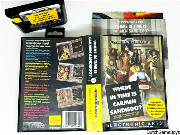 Grote foto sega megadrive where in time is carmen sandiego spelcomputers games overige games