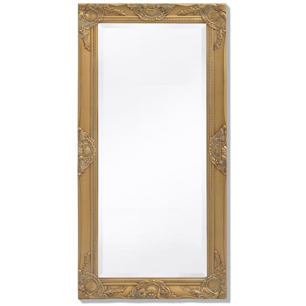 Grote foto vidaxl wandspiegel barok 100 x 50 cm goud antiek en kunst spiegels