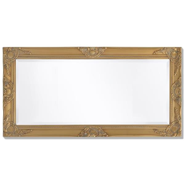 Grote foto vidaxl wandspiegel barok 100 x 50 cm goud antiek en kunst spiegels