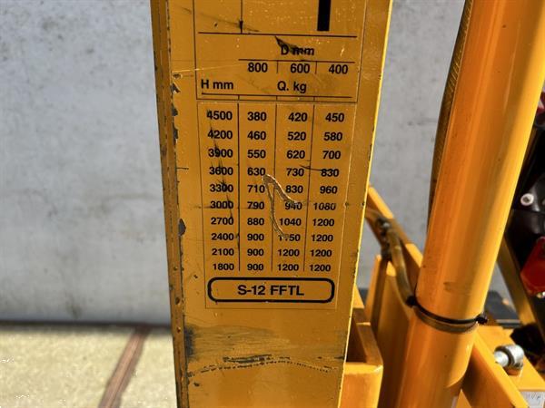 Grote foto vs 21558 elektrische triplex stapelaar bv 4410mm freelift doe het zelf en verbouw hefwerktuigen