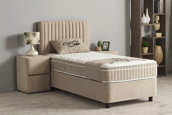 Grote foto cindy 1 persoons opbergbed beige beds supply huis en inrichting bedden