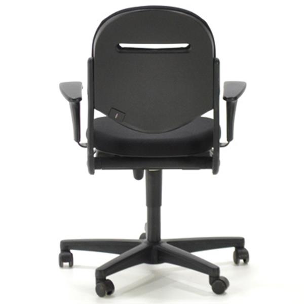 Grote foto 220 bureaustoel zwart nieuwe stoffering schuifzitting kantelbare rugleuning huis en inrichting stoelen