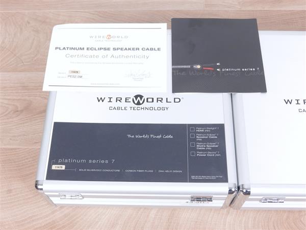 Grote foto wireworld platinum eclipse 7 highend audio speaker cables 2 5 metre audio tv en foto onderdelen en accessoires