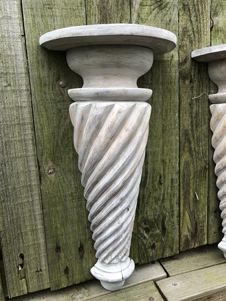 Grote foto fraai schouwconsole grote ronde snak wandconsole met de hand gesneden uit koloniaal hout zeer fr huis en inrichting woningdecoratie