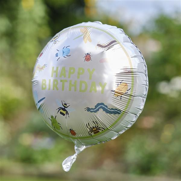 Grote foto happy birthday helium ballon insecten leeg 43cm verzamelen overige verzamelingen