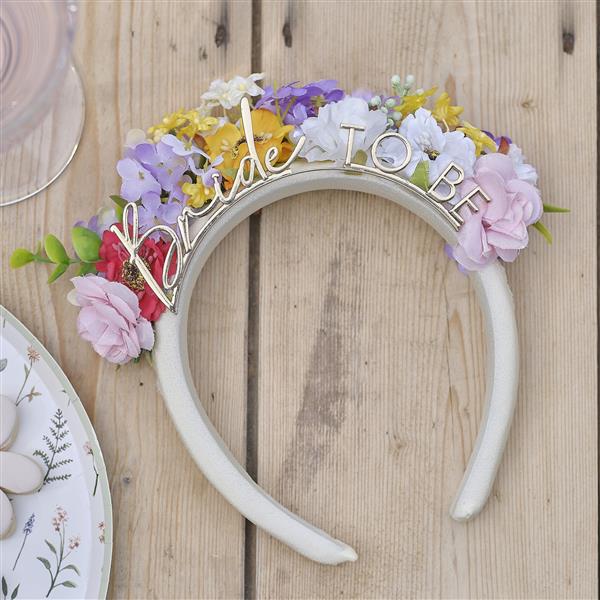 Grote foto bride to be haarband bloemen verzamelen overige verzamelingen