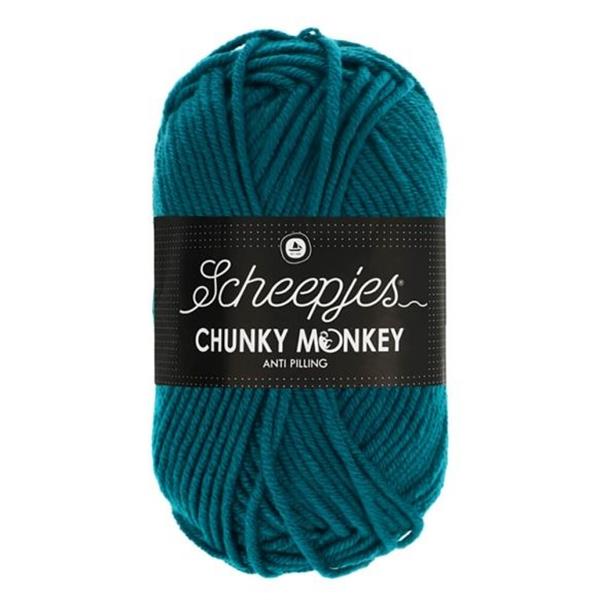 Grote foto scheepjes chunky monkey 100 gram 1829 teal verzamelen overige verzamelingen