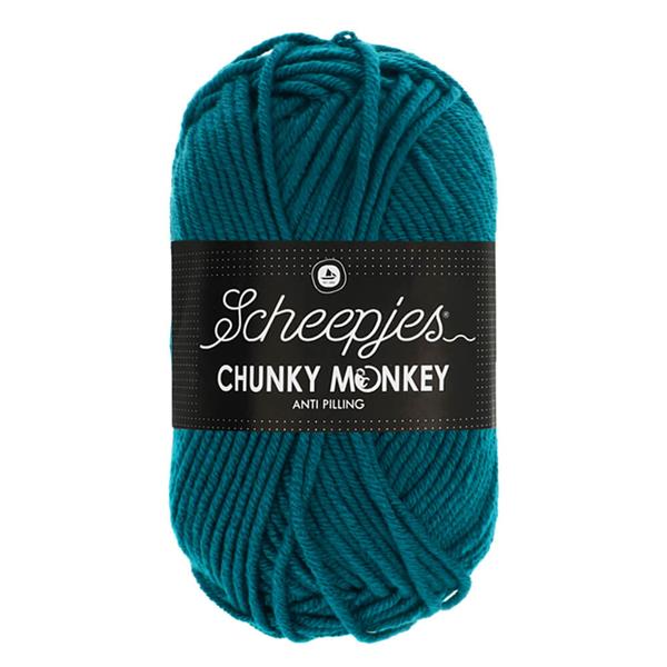 Grote foto scheepjes chunky monkey 100 gram 1829 teal verzamelen overige verzamelingen