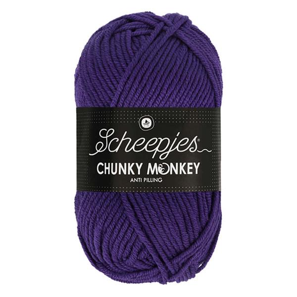 Grote foto scheepjes chunky monkey 100 gram 2001 deep violet verzamelen overige verzamelingen