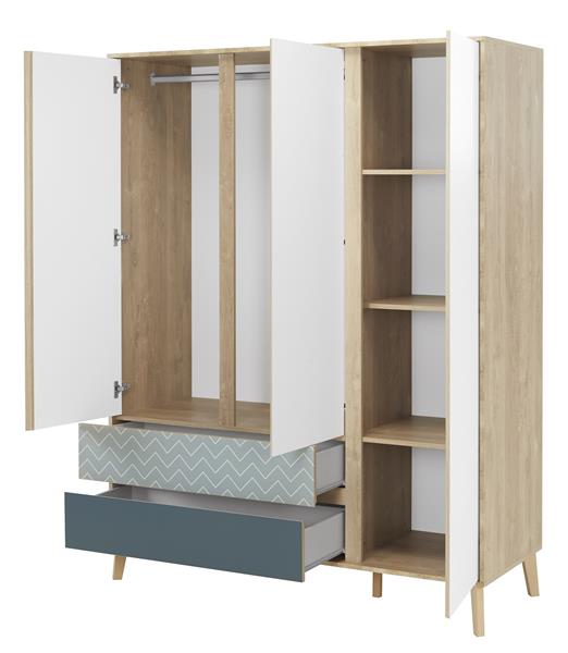 Grote foto larvik tienerkamer blond eiken wit gami antiek en kunst stoelen en banken