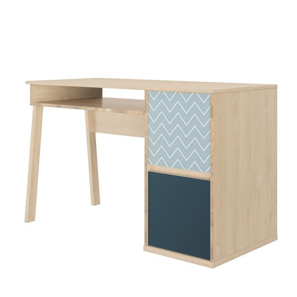 Grote foto larvik tienerkamer blond eiken wit gami antiek en kunst stoelen en banken