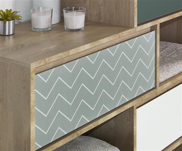 Grote foto larvik tienerkamer blond eiken wit gami antiek en kunst stoelen en banken