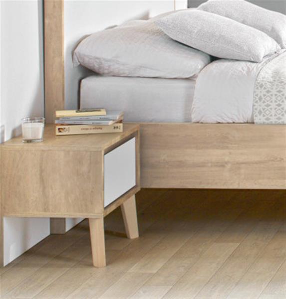 Grote foto larvik tienerkamer blond eiken wit gami antiek en kunst stoelen en banken
