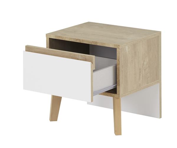 Grote foto larvik tienerkamer blond eiken wit gami antiek en kunst stoelen en banken