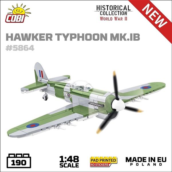 Grote foto cobi 5864 hawker typhoon mk.ib kinderen en baby overige