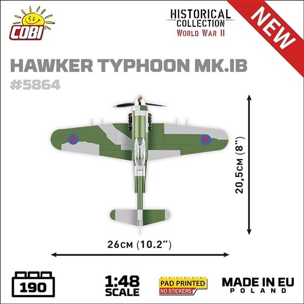 Grote foto cobi 5864 hawker typhoon mk.ib kinderen en baby overige