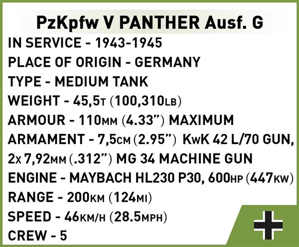 Grote foto cobi ww2 2713 panzer v panther kinderen en baby overige