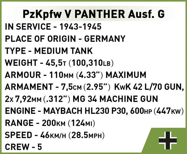 Grote foto cobi ww2 2713 panzer v panther kinderen en baby overige