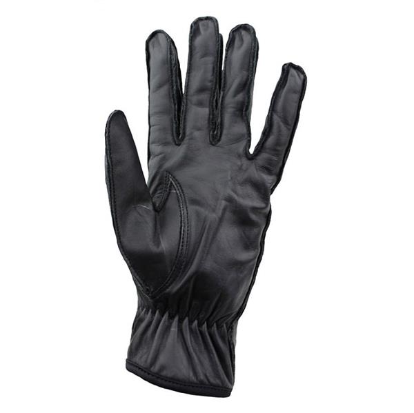 Grote foto zwarte ongevoerde leren handschoenen motoren kleding