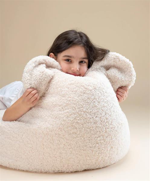 Grote foto bear beanbag cream cream kinderen en baby complete kinderkamers