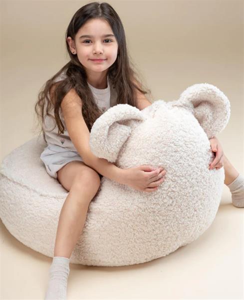 Grote foto bear beanbag cream cream kinderen en baby complete kinderkamers