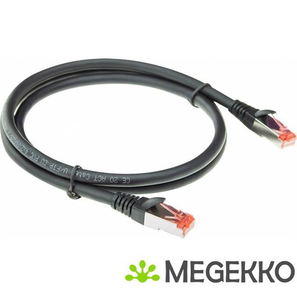 Grote foto act zwarte 3 meter pvc u ftp cat6a high flexibility tangle free patchkabel snagless met rj45 connect computers en software netwerkkaarten routers en switches