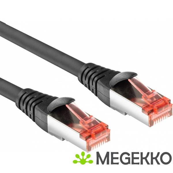 Grote foto act zwarte 3 meter pvc u ftp cat6a high flexibility tangle free patchkabel snagless met rj45 connect computers en software netwerkkaarten routers en switches