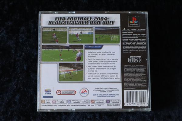 Grote foto fifa football 2004 playstation 1 ps1 no manual spelcomputers games overige playstation games