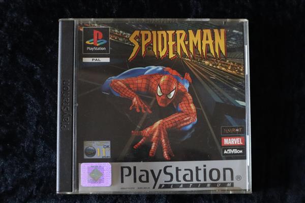 Grote foto spider man playstation 1 ps1 platinum no manual spelcomputers games overige playstation games