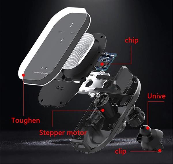 Grote foto drphone a01 auto oplader draadloos smart sensor stabiel anti slip automatisch openen en telecommunicatie opladers en autoladers