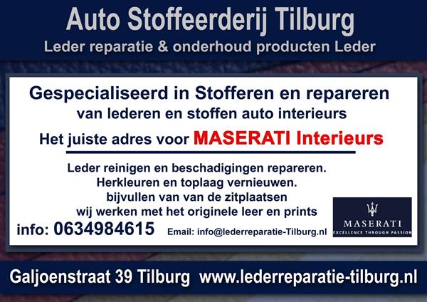 Grote foto maserati leder reparatie en stoffeerderij auto diversen overige accessoires