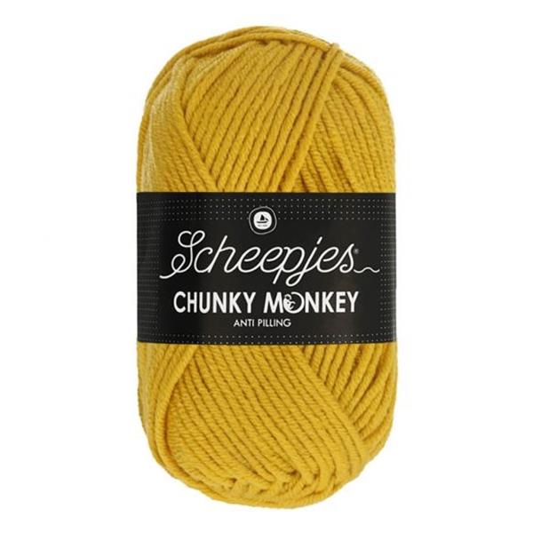 Grote foto scheepjes chunky monkey 100 gram 1823 mustard verzamelen overige verzamelingen