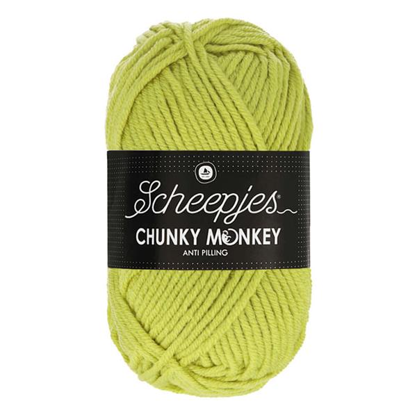 Grote foto scheepjes chunky monkey 100 gram 1822 chartreuse verzamelen overige verzamelingen