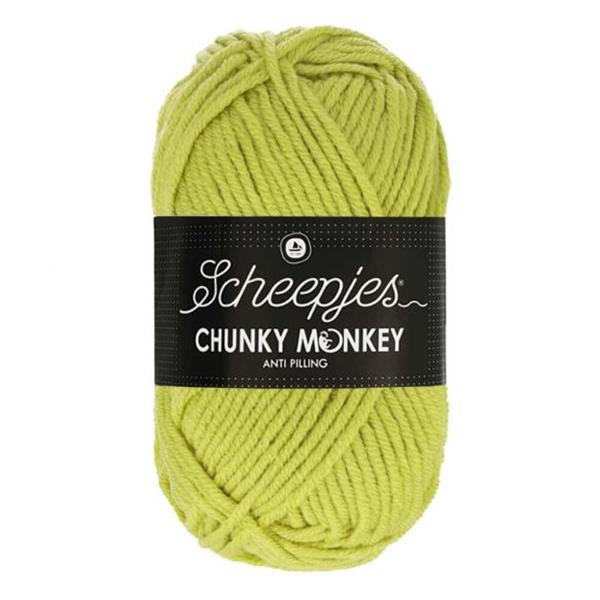 Grote foto scheepjes chunky monkey 100 gram 1822 chartreuse verzamelen overige verzamelingen