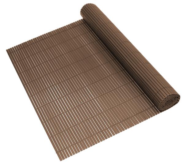 Grote foto flexibele tuinscherm balkonscherm pvc 0 9x3 m bruin tuin en terras hekken en schuttingen