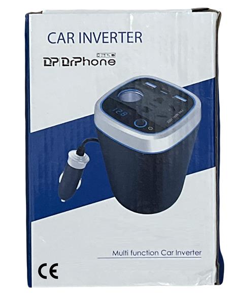 Grote foto drphone car9 multi functionele auto power lader converter omvormer 150w socket 12v 2xusb q telecommunicatie opladers en autoladers