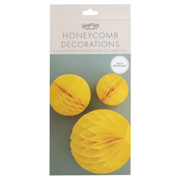 Grote foto gele honeycomb 3st verzamelen overige verzamelingen