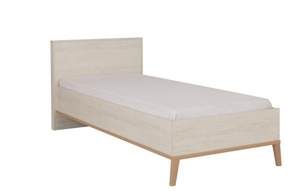 Grote foto alika 1 persoonsbed gebleekt kastanje gami antiek en kunst stoelen en banken